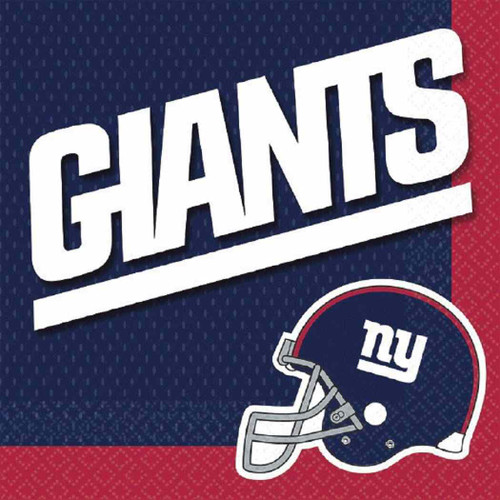 New York Giants NFL Football Sports Party Luncheon Napkins