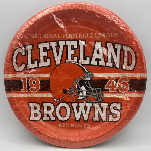 Cleveland Browns NFL Pro Football Sports Banquet Party 9" Paper Dinner Plates