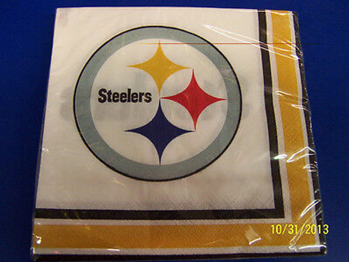 Pittsburgh Steelers NFL Pro Football Sports Party Luncheon Napkins