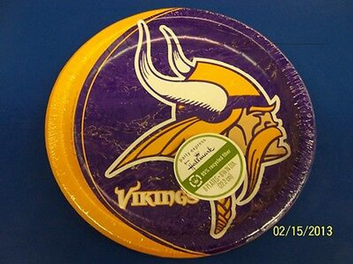 Minnesota Vikings NFL Football Pro Sports Party 9" Dinner Plates