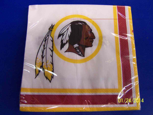 Washington Redskins NFL Football Sports Party Luncheon Napkins