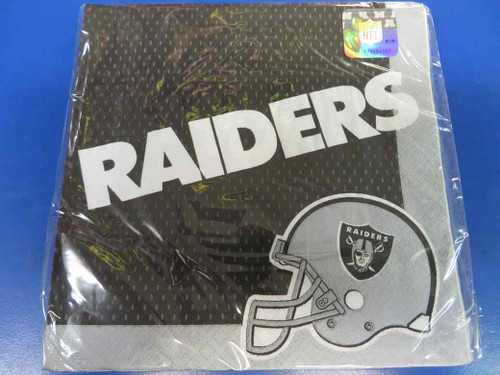 Oakland Raiders NFL Football Sports Party Luncheon Napkins