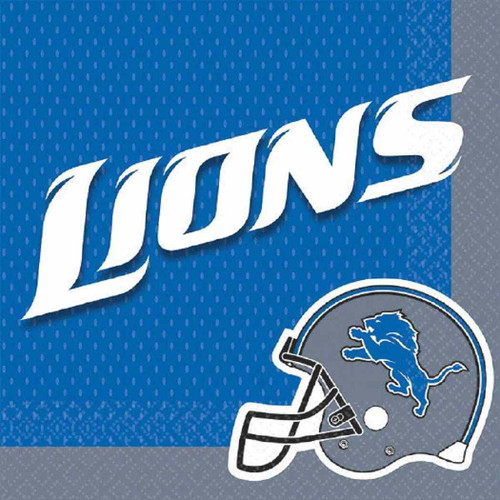 Detroit Lions NFL Football Sports Party Luncheon Napkins