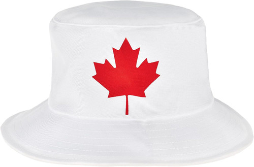 Canada Day White Bucket Hat Suit Yourself Adult Costume Accessory
