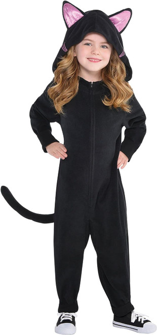 Black Cat Zipster Suit Yourself Child Costume