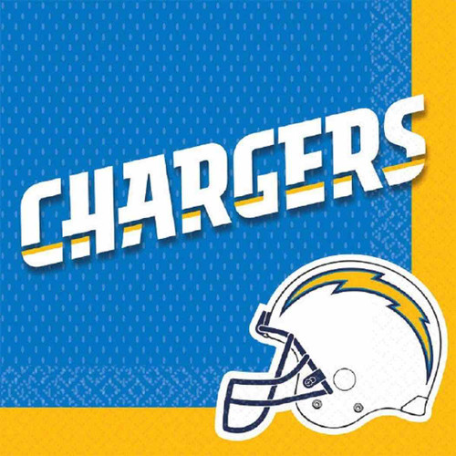 San Diego Chargers NFL Football Sports Party Luncheon Napkins