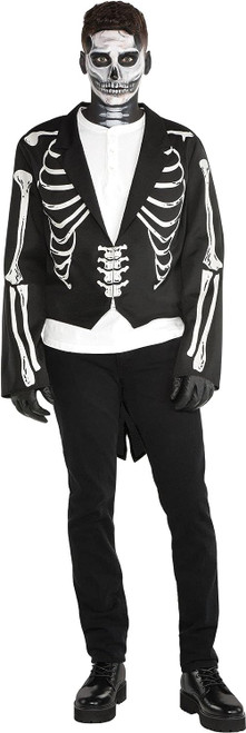 Black & Bone Tailcoat Skeleton Jacket Suit Yourself Adult Costume