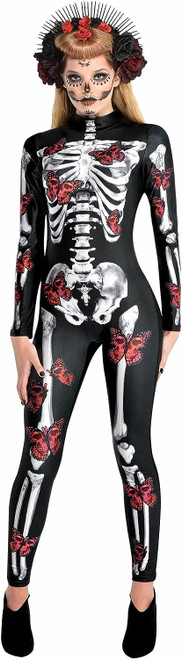 Day of the Dead Catsuit Suit Yourself Adult Costume