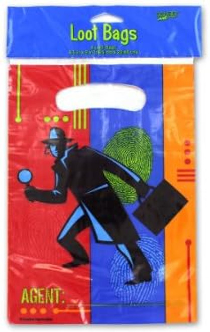 Top Secret Agent Detective Spy Kids Birthday Party Favor Treat Sacks Loot Bags