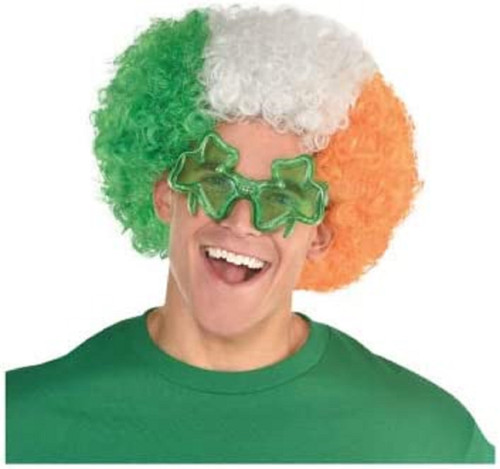 Irish Flag Afro Wig Suit Yourself Adult Costume Accessory