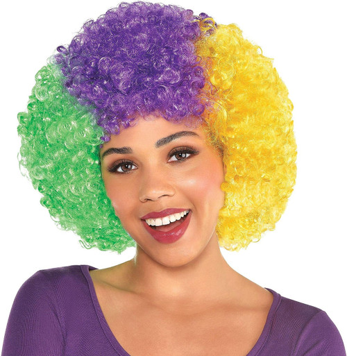 Mardi Gras Afro Wig Suit Yourself Adult Costume Accessory