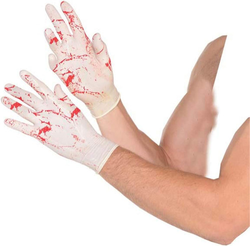 Rubber Bloody Gloves Dark Side Adult Costume Accessory