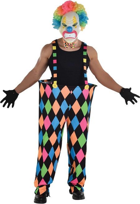 Neon Suspender Pants Clown Suit Yourself Adult Costume