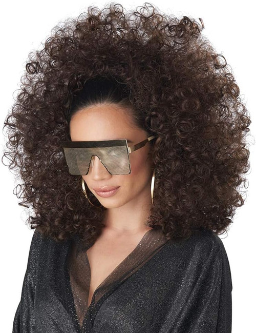 3/4 Curly Fall Wig Adult Costume Accessory