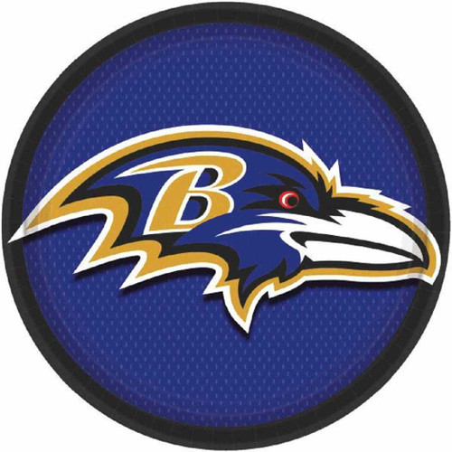 Baltimore Ravens NFL Football Sports Party 9" Dinner Plates