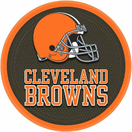 Cleveland Browns NFL Football Sports Party 9" Dinner Plates