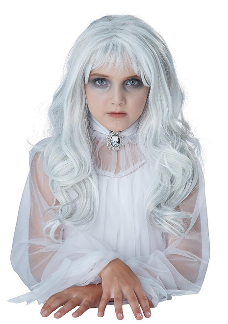 Ghost Wig Grey Child Costume Accessory