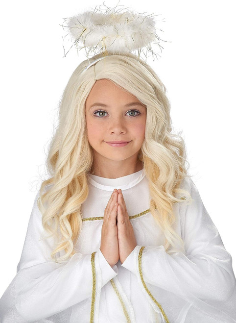 Golden Angel Wig Child Costume Accessory