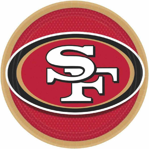 San Francisco 49ers NFL Football Sports Party 9" Dinner Plates