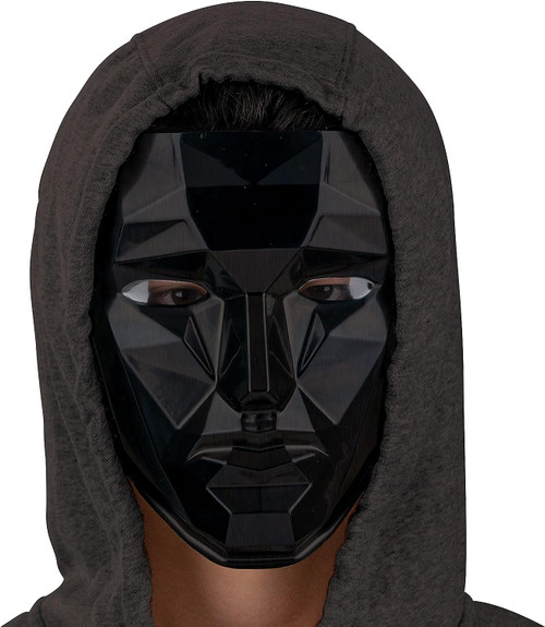 Front Man Plastic Mask Squid Game Adult Costume Accessory