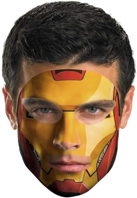 Iron Man Face Tattoo Makeup Marvel Costume Accessory