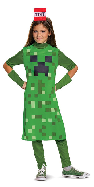 Creeper Girl Classic Minecraft Child Costume