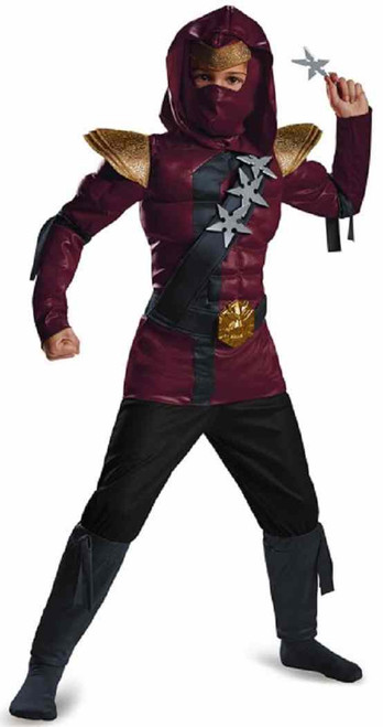Offizielles GI Joe Storm Shadow Kostüm Für Kinder – Mit Muskel-Optik Und Maske, Größe S (4-6 Jahre), Grau
