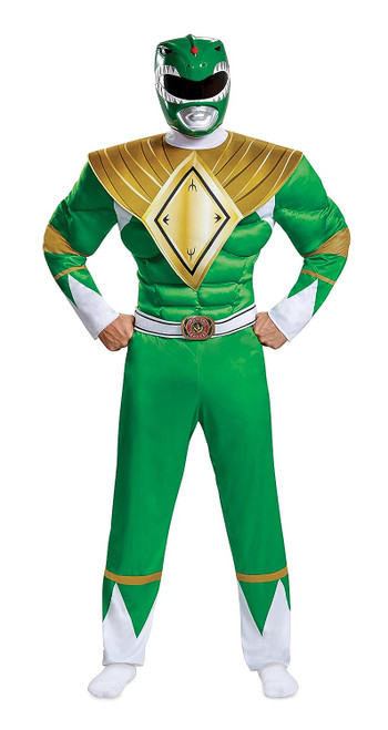 Green Ranger Muscle Mighty Morphin Power Rangers Adult Costume