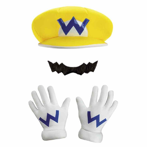 Wario Kit Nintendo Deluxe Adult Costume Accessory