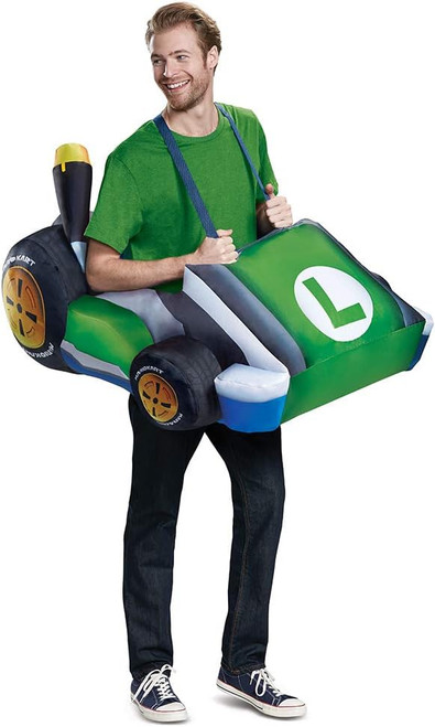 Luigi Kart Inflatable Nintendo Adult Costume