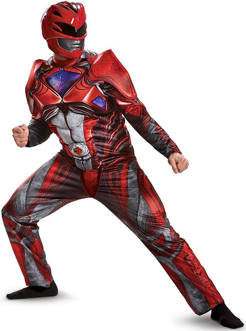 Red Ranger Muscle Saban's Power Rangers Deluxe Adult Costume