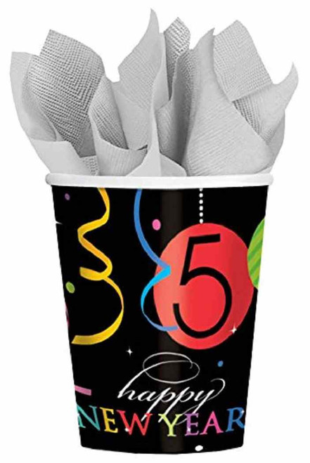 Wild New Year Holiday Party 9 oz. Paper Cups