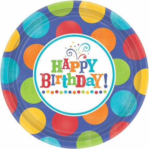 Birthday Fever Fun Party 10.5" Banquet Plates