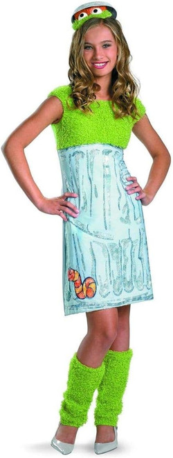 Oscar the Grouch Girl Sesame Street Child Costume