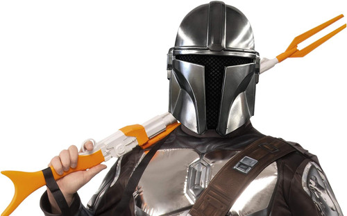 Mandalorian Plastic Mask Star Wars Adult Costume Accessory