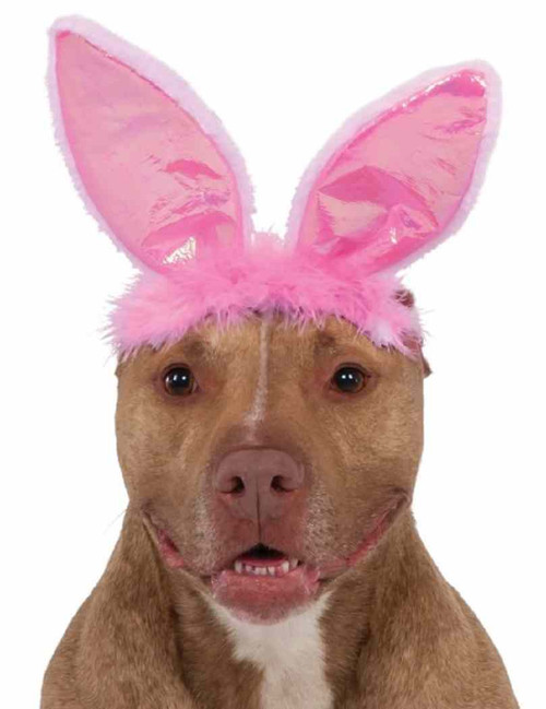Pink Bunny Ears Pet Costume Accessory