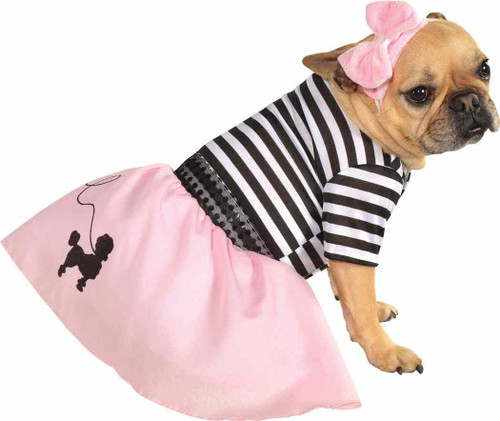 Fifties Girl Poodle Skirt Pet Costume