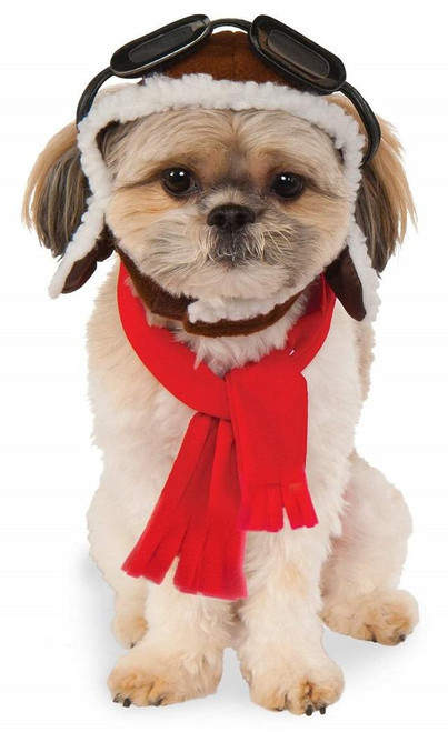 Aviator Hat & Scarf Set Pet Shop Boutique Costume Accessory