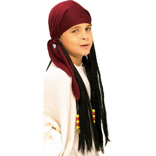 Pirate Bandana w/Dreads Pirates of the Seven Seas Child Costume Accessory