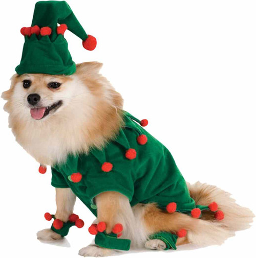 Elf Christmas Pet Costume