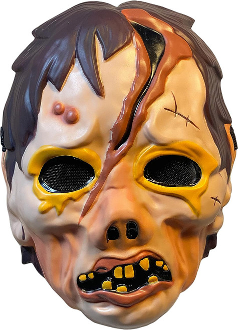 Zombie Plastic Mask Haunt Adult Costume Accessory