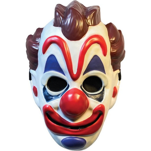 Clown Plastic Mask Haunt Adult Costume Accessory