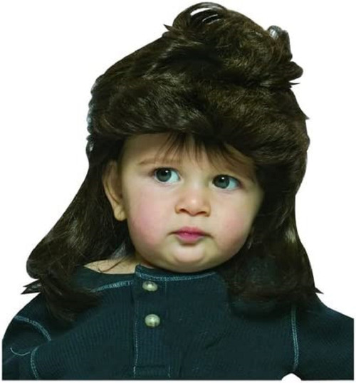 Mullet Wig Wiggies Child Costume Accessory BROWN