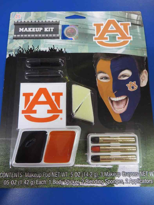 Auburn Tigers NCAA College Game Day Makeup Kit Costume Accessory