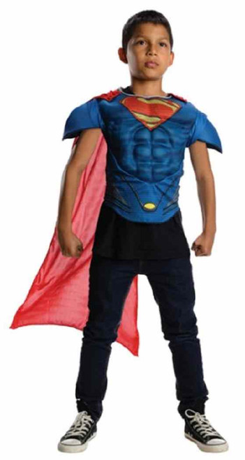 Superman Muscle Chest Shirt Set DC Comics Child Costume