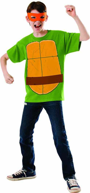 Michelangelo T-Shirt & Mask TMNT Classic Child Costume