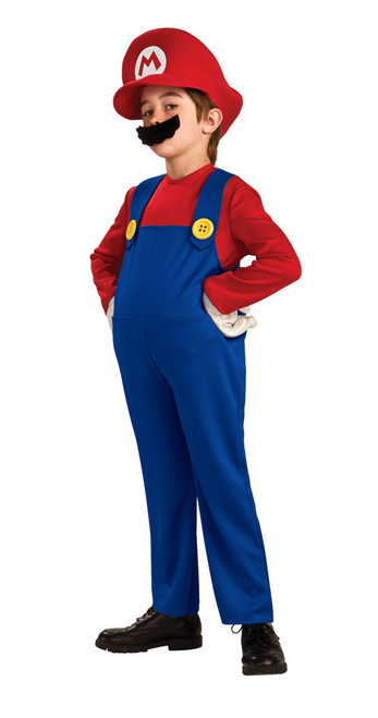 Mario Super Mario Brothers Nintendo Deluxe Child Costume