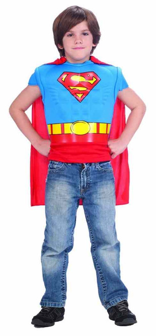 Superman Muscle Chest Shirt Child Costume Accessory