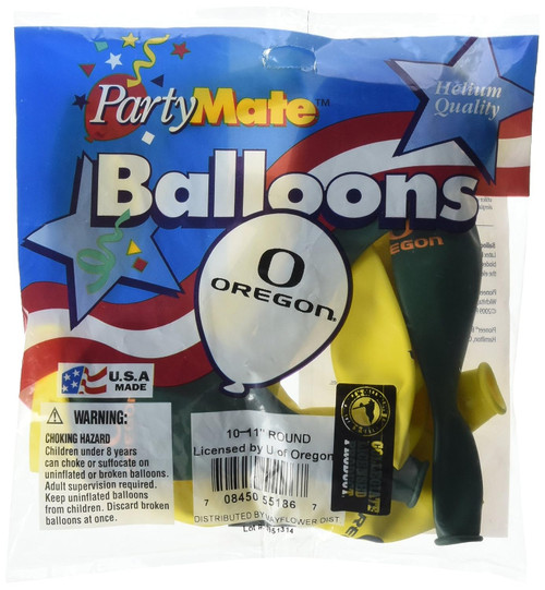 Oregon Ducks NCAA College University Sports Party Decoration 11" Latex Balloons