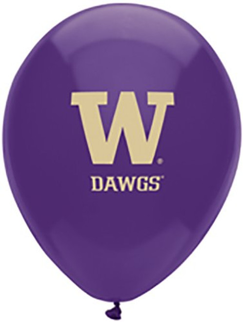Washington Huskies NCAA College University Sports Party 11" Latex Balloons